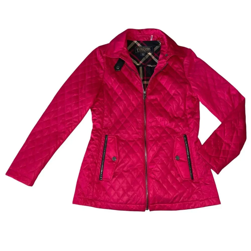 Pendleton Jacket Faux Leather Equestrian - Picture 3 of 13
